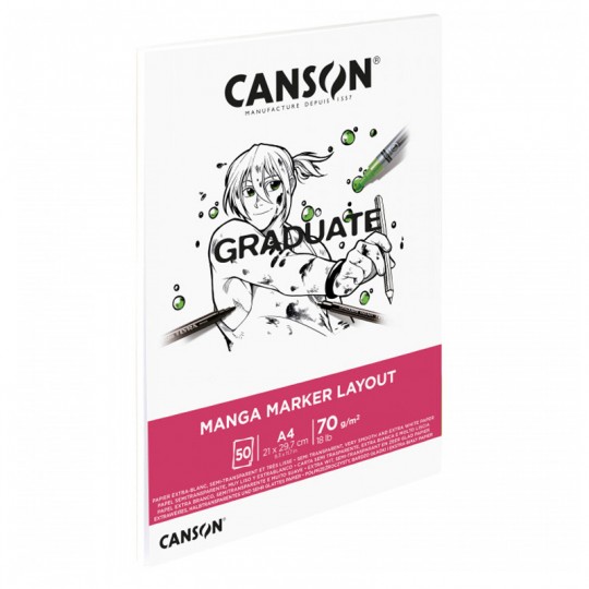 Bloc Canson Graduate Marker 50 Feuilles A4 70 g Canson - 1