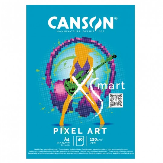 Bloc Canson XSmart 40 Feuilles A4 120 g Pixel Art Canson - 1