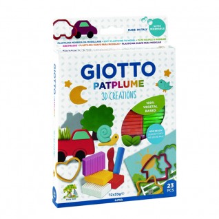 GIOTTO - Patplume - Pâte à Modeler - Assortiment de 10 x 50g