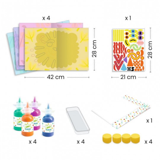 Peinture en symétrie : A caresser - Djeco Djeco - 3