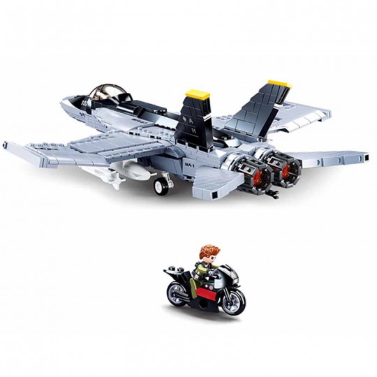 Model Bricks : Super Bumblebee Fighter 682 pcs - Sluban SLUBAN - 3