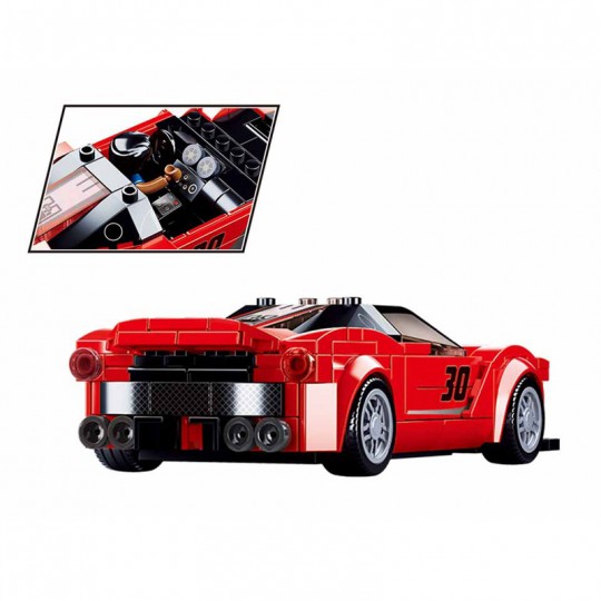 Model Bricks : Voiture de course italienne rouge 262 pcs - Sluban SLUBAN - 3