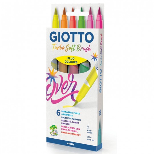 Etui 6 Giotto Soft Brush Fluo Giotto - 1