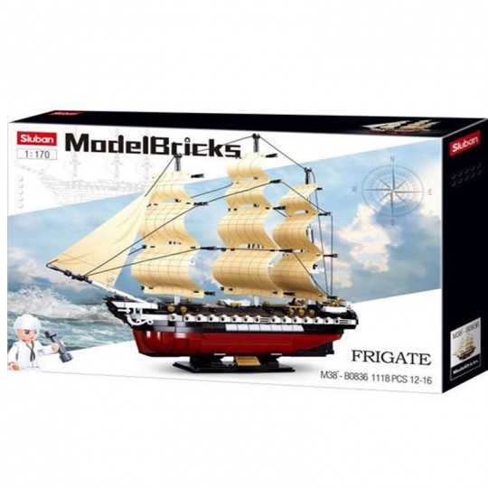 Model Bricks : Frégate USS 1118 pcs - Sluban SLUBAN - 1