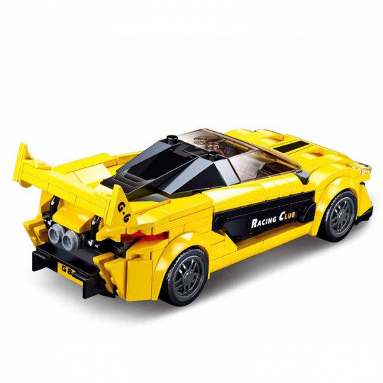 Model Bricks : Voiture de course anglaise jaune 283 pcs - Sluban SLUBAN - 2