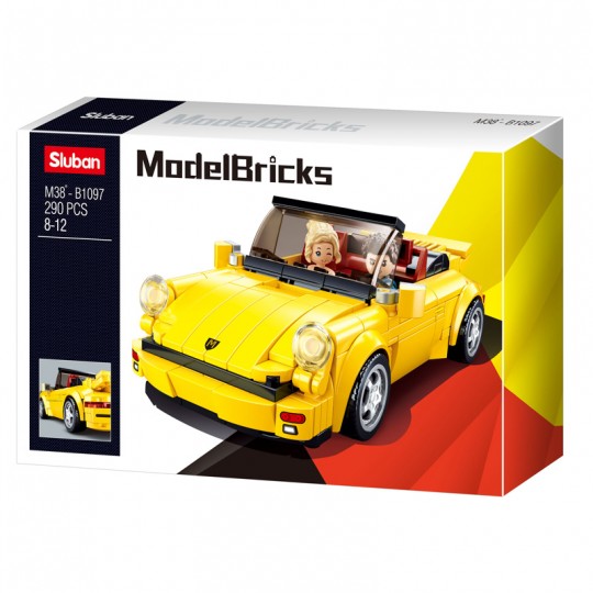 Model Bricks : Voiture de sport allemande 290 pcs - Sluban SLUBAN - 1