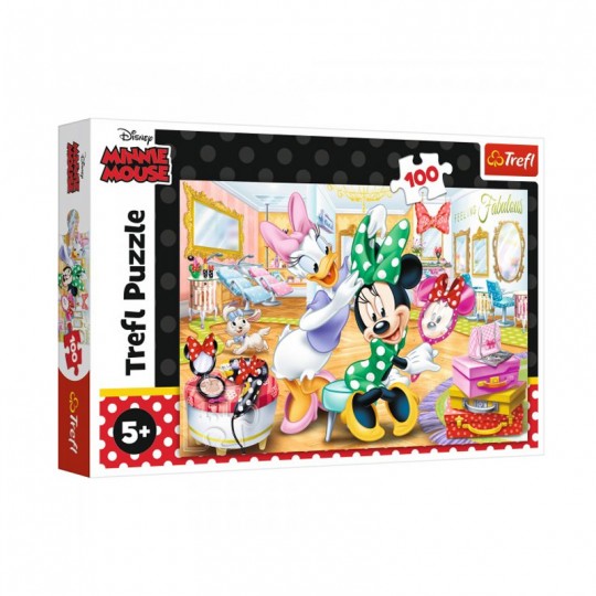 Puzzle 100 pcs Disney : Minnie en beauté - Trefl TREFL - 1