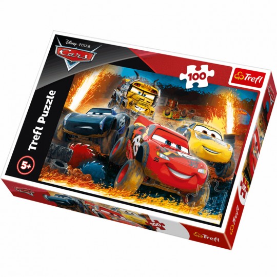 Puzzle 100 pcs Disney Cars 3 : Course Extrême - Trefl TREFL - 1