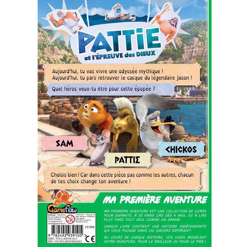 Ma Première Aventure : Pattie et l'Epreuve des Dieux - Livre BD