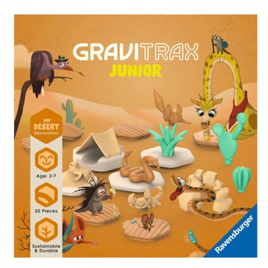 GraviTrax JUNIOR Set d'extension décoration Desert Ravensburger - 2