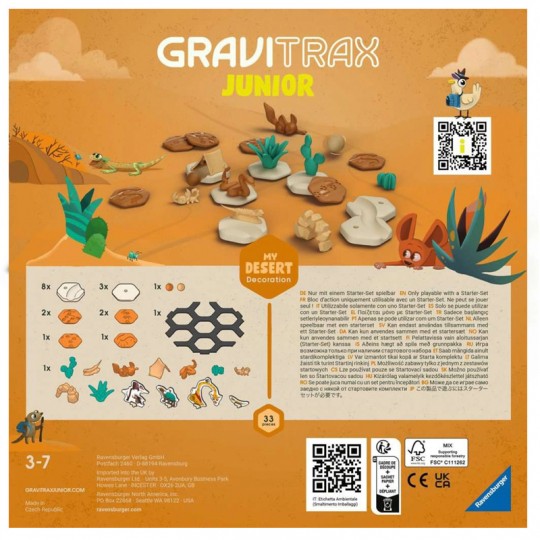 GraviTrax JUNIOR Set d'extension décoration Desert Ravensburger - 3