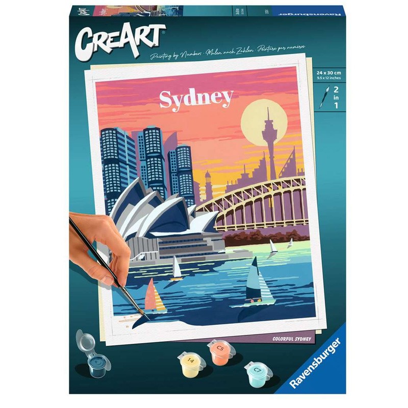 Creart Sydney Grand Format Peinture Au Numéro Boutique Bcd Jeux