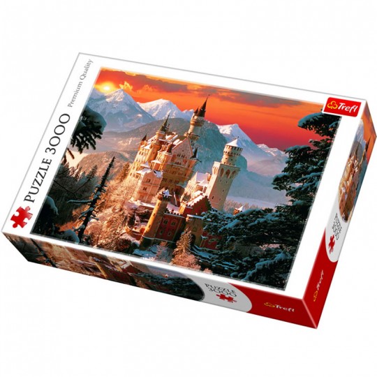 Puzzle 3000 pièces Château d'hiver de Neuschwanstein, Allemagne - Trefl TREFL - 1