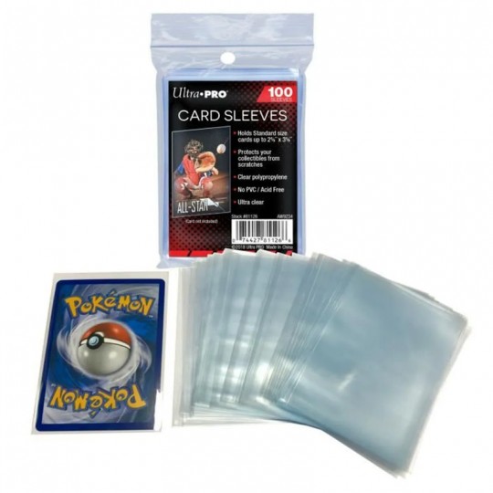 Buste Protettive Carte Pokemon 50 Pezzi Blu 66mm x 91mm Ultra Pro 82670