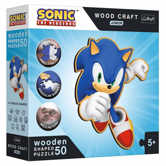 Puzzle en Bois Junior Smart Sonic 50 pcs - Trefl TREFL SA - 1