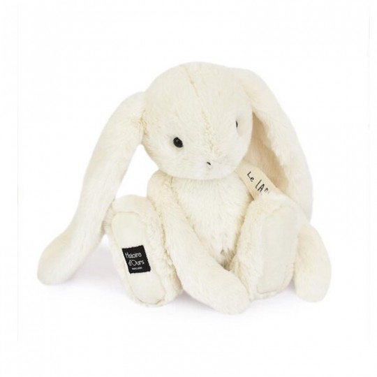 Peluche lapin écru Vanille 32 cm - Doudou et Cie Histoire d'Ours - 1