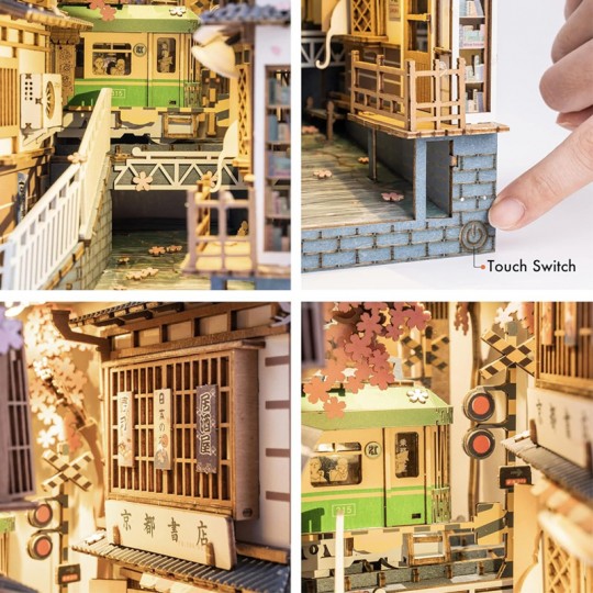 Maquette 3D Nook Book Sakura Densya - Robotime Rokr - 3