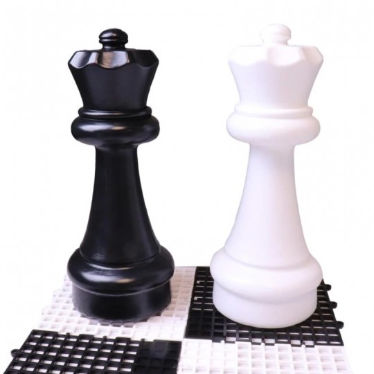 Reine Noir à l'unité pour Echecs géant 60 cm  - 2