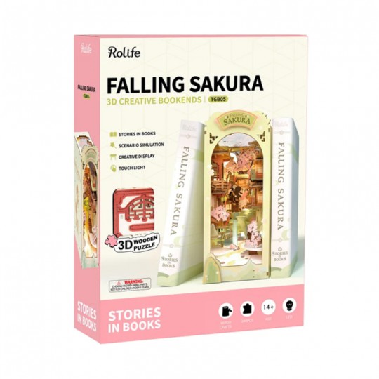 Falling Sakura - Book Nook Rolife Rolife - 2
