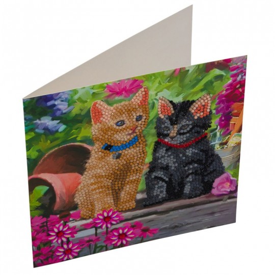 CRYSTAL ART Kit carte broderie diamant 18x18cm-Chatons Crystal Art - 1