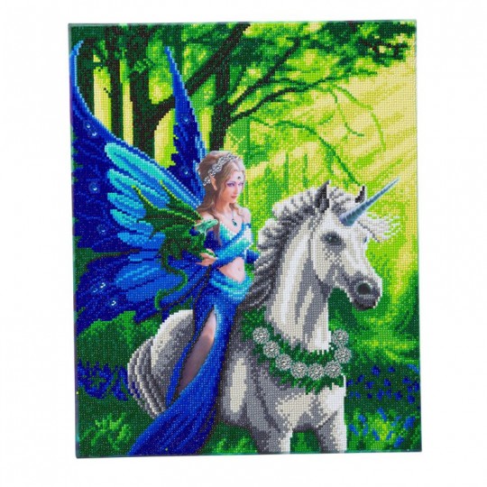 CRYSTAL ART Kit tableau broderie diamant 40x50cm-Anne Stokes Balade Crystal Art - 1