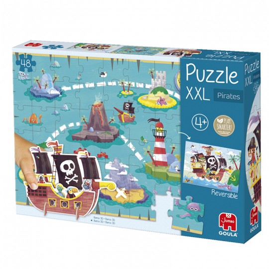 Puzzle 48 pcs XXL Pirates - Goula Dujardin - 1