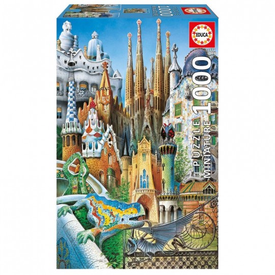 Puzzle 1000 pcs Collage Gaudí « Miniature » - Educa Educa - 1