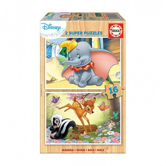 Puzzles 2x16 pcs Disney Animals - Educa Educa - 1