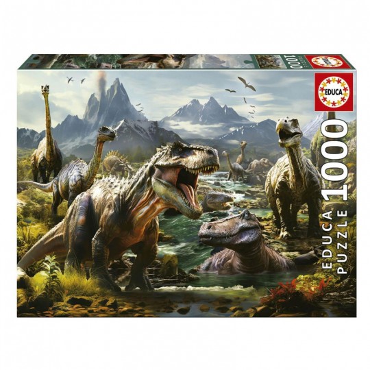 Puzzle 1000 pcs Dinosaures Féroces - Educa Educa - 1