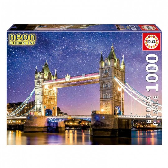 Puzzle 1000 pcs Neon Tower Bridge, London - Educa Educa - 1