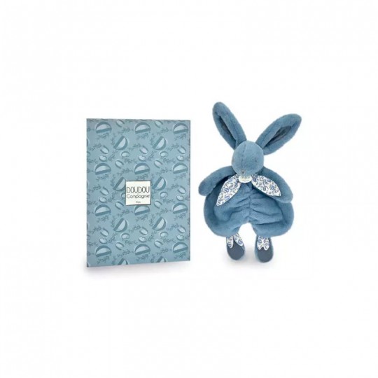 Lapin DOUDOU : Doudou lapin Bleu 29 cm - Doudou et Compagnie Doudou et compagnie - 2