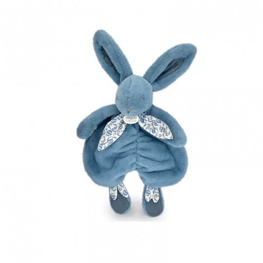 Lapin DOUDOU : Doudou lapin Bleu 29 cm - Doudou et Compagnie Doudou et compagnie - 1