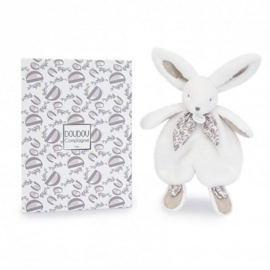 Lapin DOUDOU : Doudou lapin Blanc 29 cm - Doudou et Compagnie Doudou et compagnie - 2