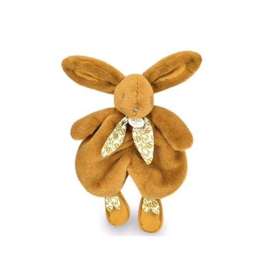 Lapin DOUDOU : Doudou lapin Jaune moutarde 29 cm - Doudou et Compagnie Doudou et compagnie - 1