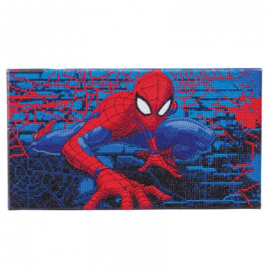 MARVEL Spiderman tableau à diamanter 40x22cm Crystal Art Crystal Art - 1