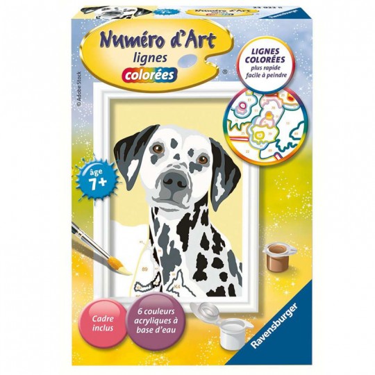 Numéro d'Art lignes colorées Dalmatien - Ravensburger Ravensburger - 1