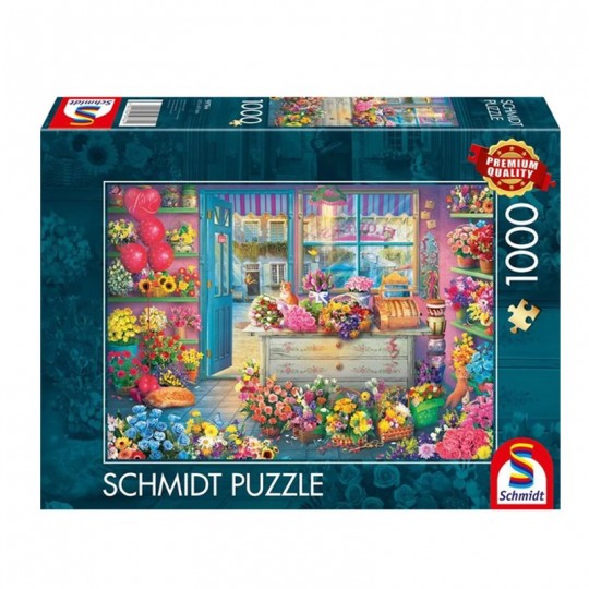 Puzzle 1000 pcs Ambiance colorée chez le fleuriste - Puzzles Schmidt Schmidt - 1