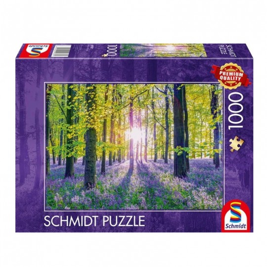 Puzzle 1000 pcs Tapis de campanules dans les bois - Puzzles Schmidt Schmidt - 1