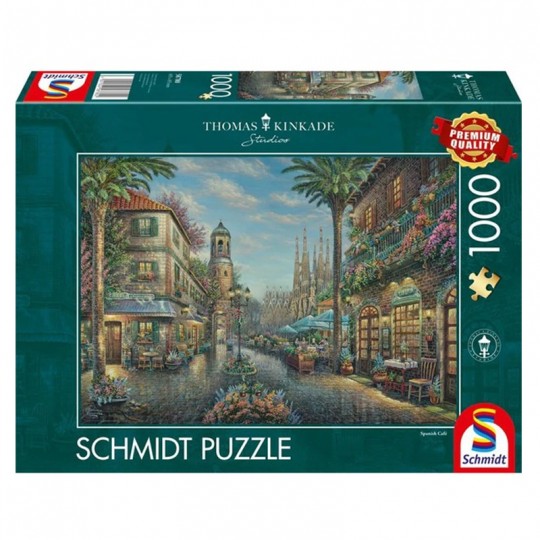 Puzzle 1000 pcs À la terrasse d'un café espagnol - Puzzles Schmidt Schmidt - 1