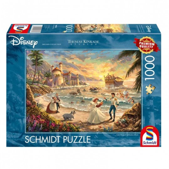 Puzzle 1000 pcs Disney, The Little Mermaid Celebration of Love - Puzzles Schmidt Schmidt - 1