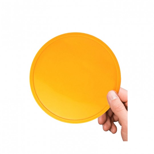 Disque jaune 13 cm à l'unité - Palet pour Big 4 115 cm Carrom Art - 1