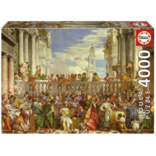 Puzzle 4000 pièces : les Noces de Cana, Paolo Veronese - Educa Educa - 1