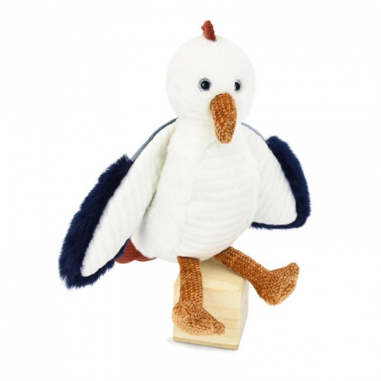 Trésors Marins : Peluche Mouette blanche 23 cm - Histoire d'Ours Histoire d'Ours - 1