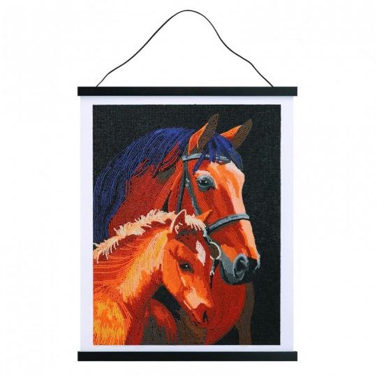 CRYSTAL ART Poster à diamanter 35x45cm- Chevaux Crystal Art - 2