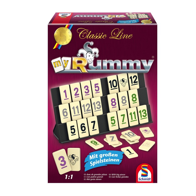 Boite de Classic line : MyRummy avec de grandes pièces de jeu - Schmidt