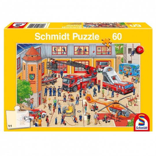 Puzzle 60 pcs Journée des enfants à la caserne des pompiers - Puzzles Schmidt Schmidt - 1