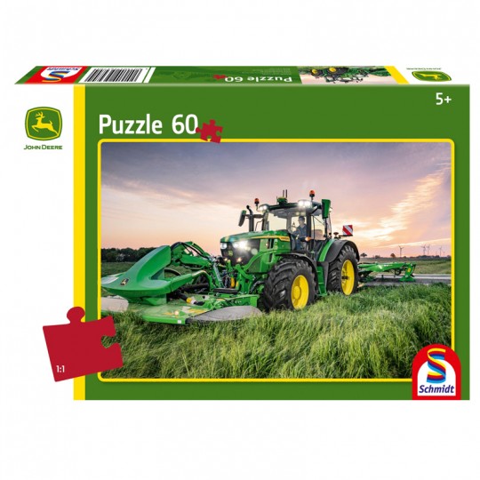 Puzzle 60 pcs Tracteur John Deere 6R 185 - Puzzles Schmidt Schmidt - 1