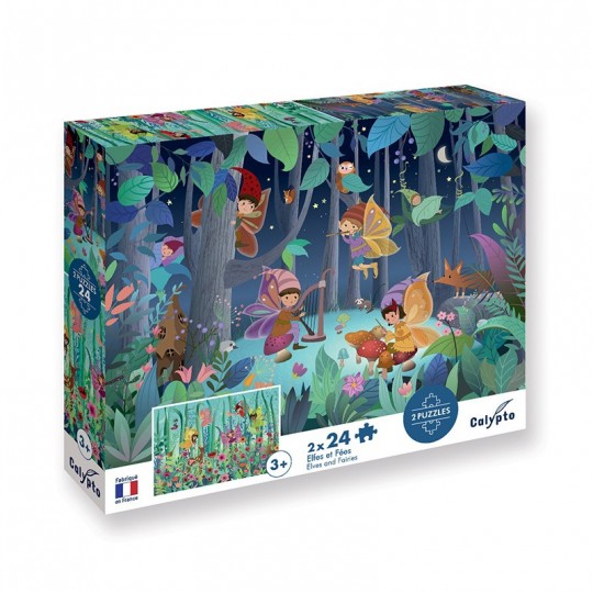 Puzzle 2 x 24 pcs Elfes et Fées - Calypto Calypto - 1