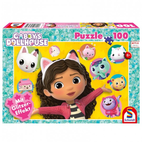 Puzzle 100 pcs Gabby's Dollhouse, Gabby et ses amis - Puzzles Schmidt Schmidt - 1