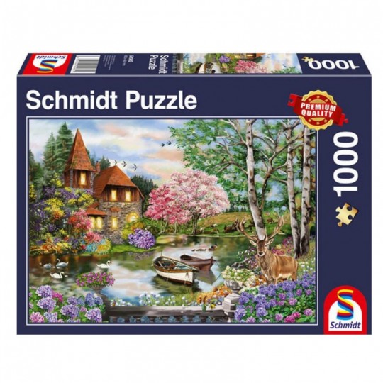 Puzzle 1000 pcs Maison au bord du lac - Puzzles Schmidt Schmidt - 1